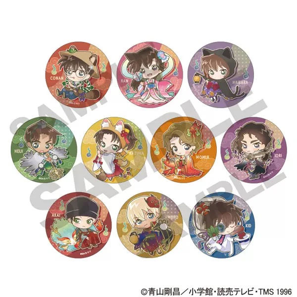 名侦探柯南 Q版 百鬼夜行 吧唧徽章 盲盒（默认代拆）