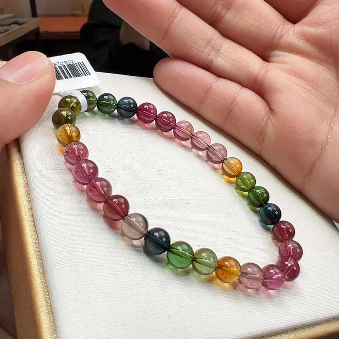 未镶嵌碧玺手串6mmmmmmm