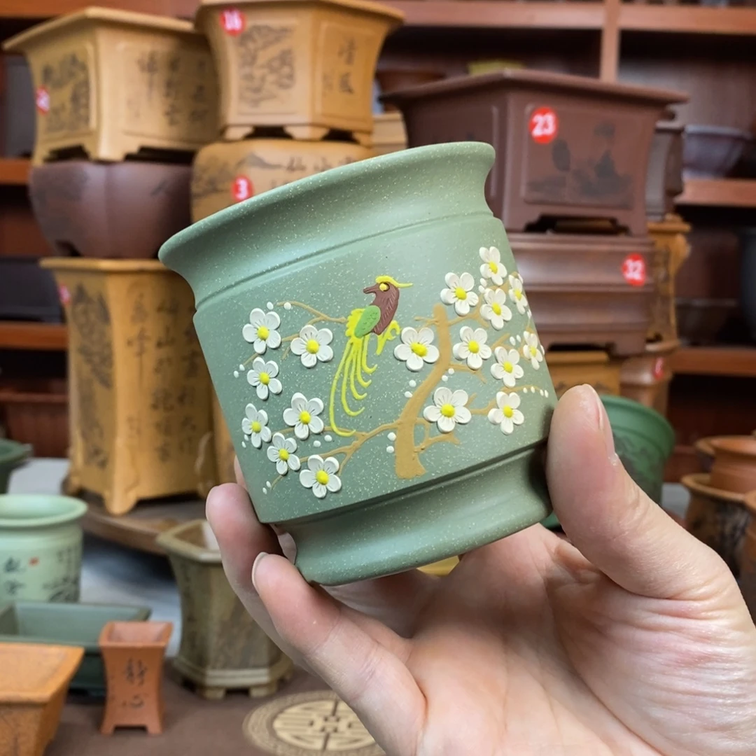 紫砂花盆盆景花盆小