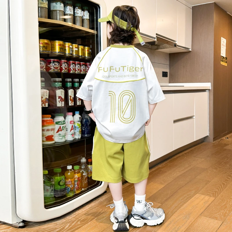 男童夏款短袖套装2025新款夏季儿童休闲两件套【MD】B5268
