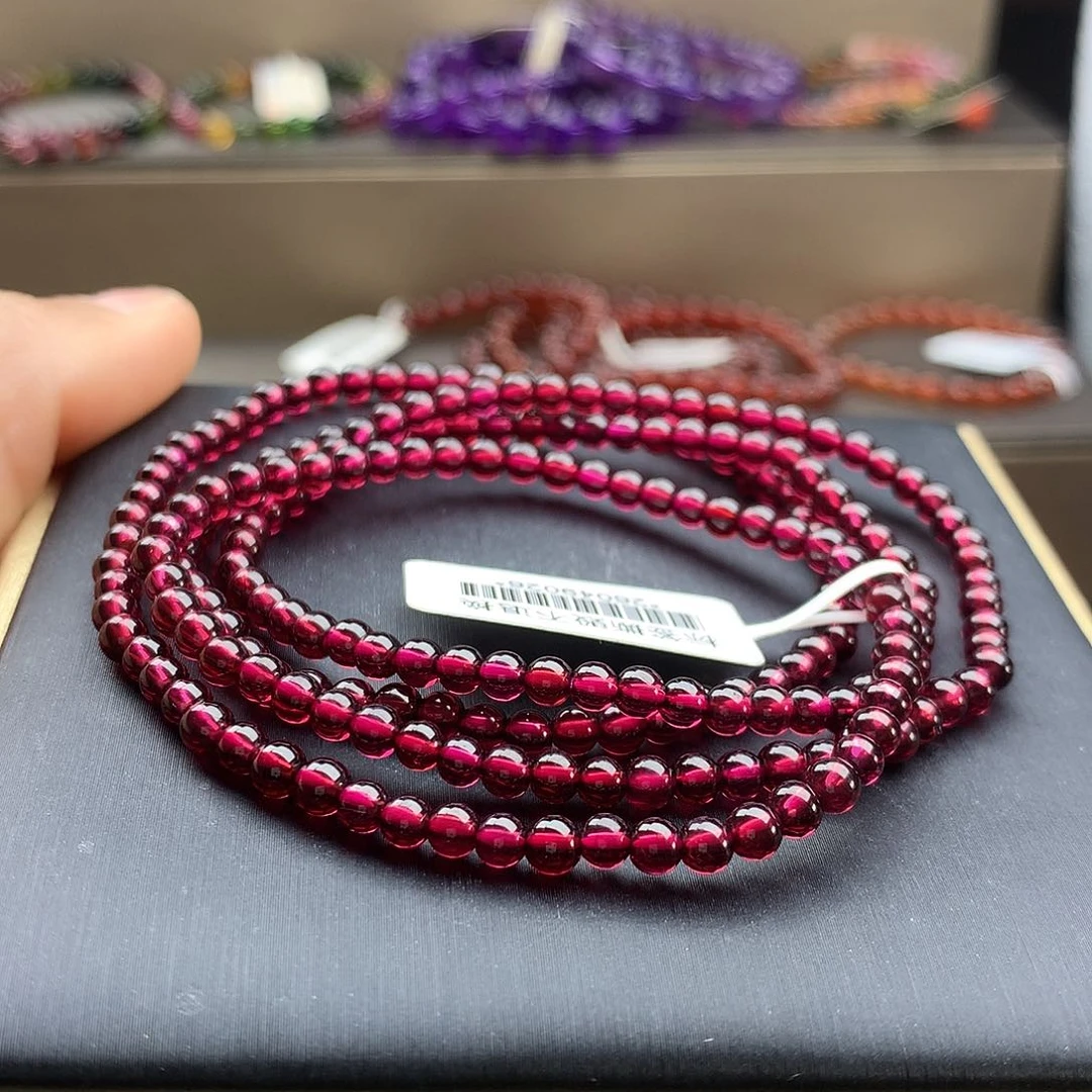 石榴石手串未镶嵌3.8