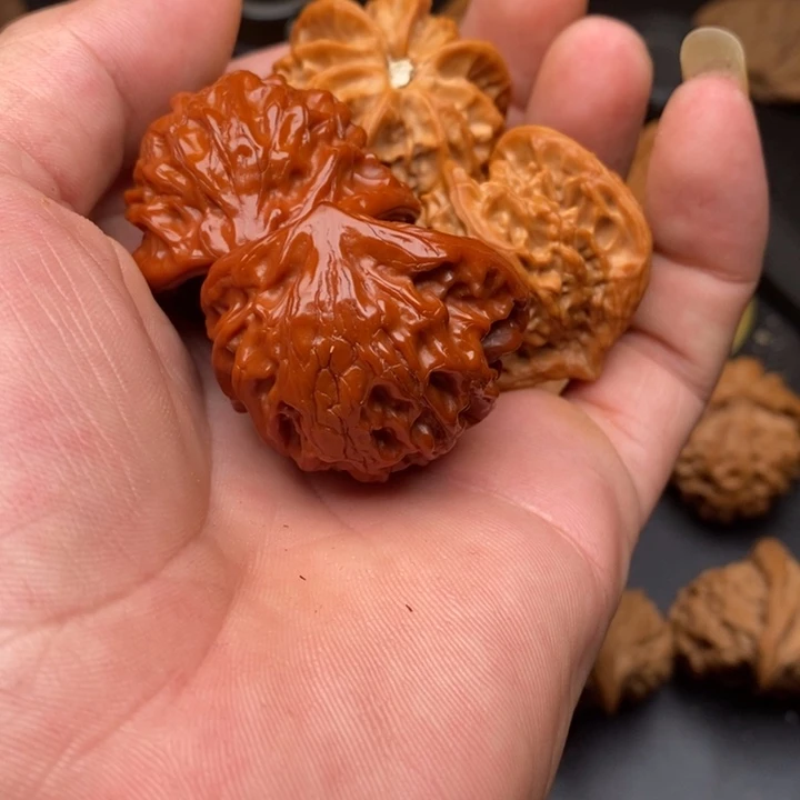 吕***雨把件桃核比翼双飞1234