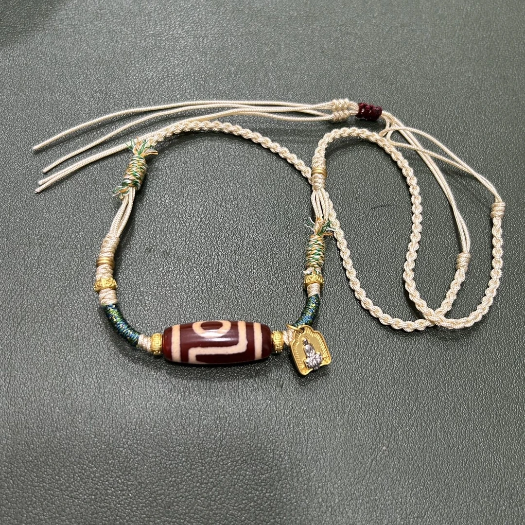 【曹美丽精选】H19363-玛瑙diy脖挂（一眼靠山）-12*28mm