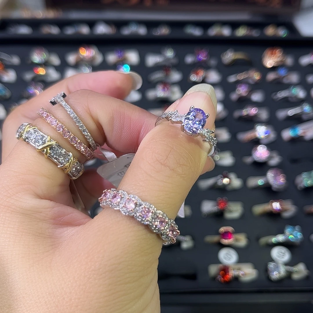 莫桑石非金属银河紫钻