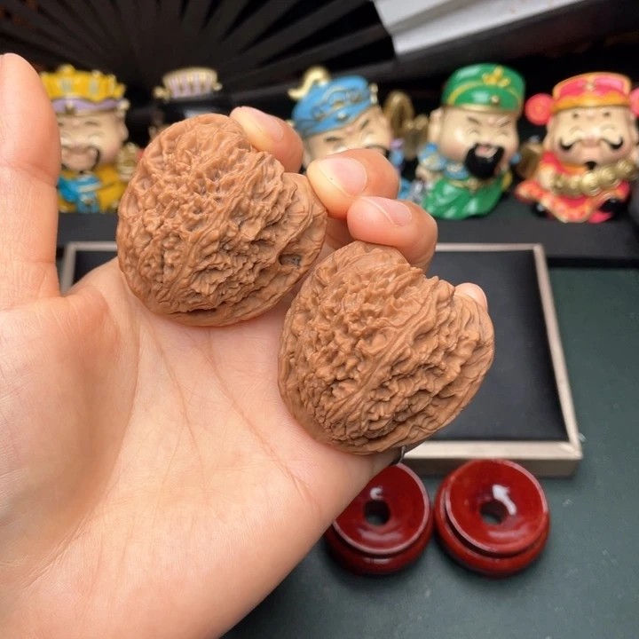 文玩核桃吊坠43尺拉丝满肉大高炮