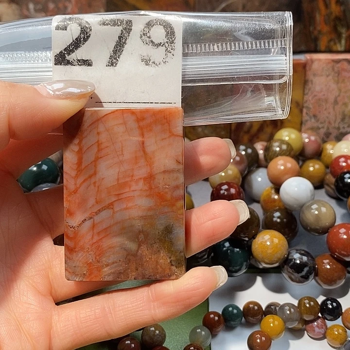 硅化玉未镶嵌天然北票树化玉吊坠