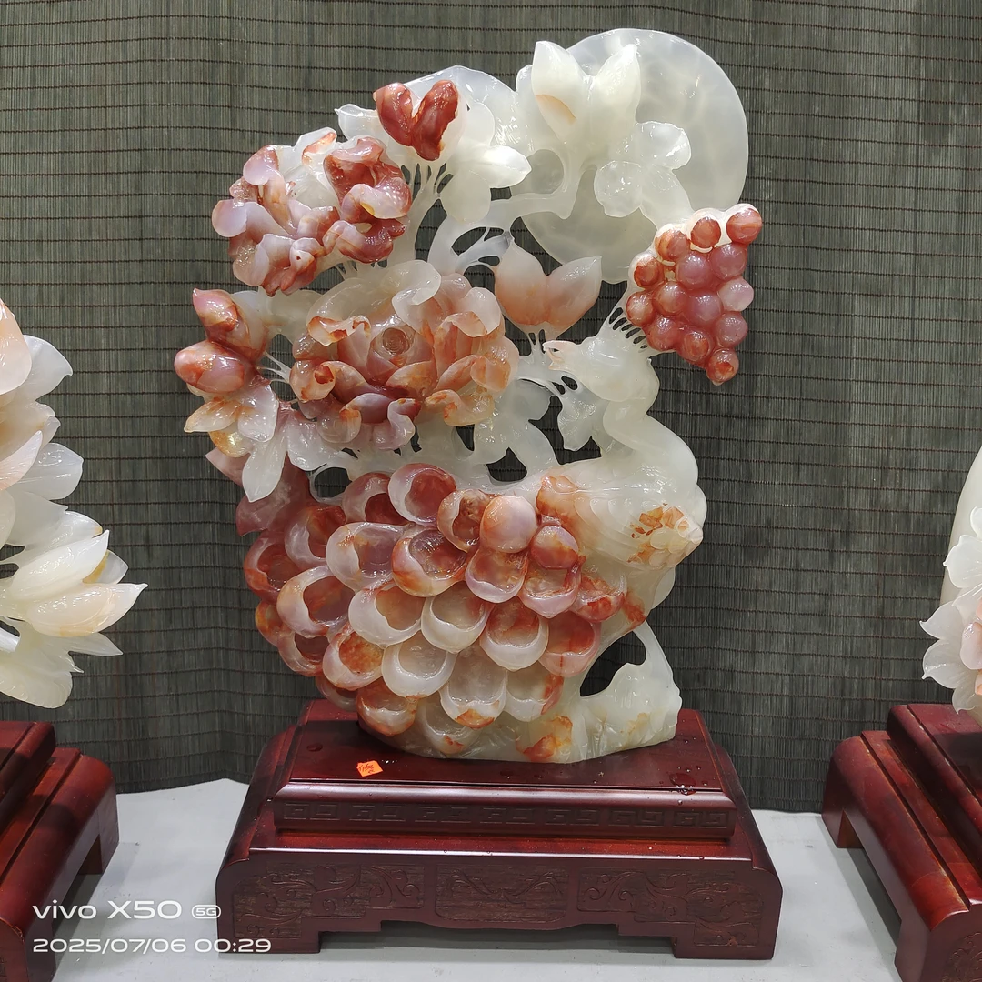 《锦上添花》32+12+51c m 创意天然石家居办公送礼