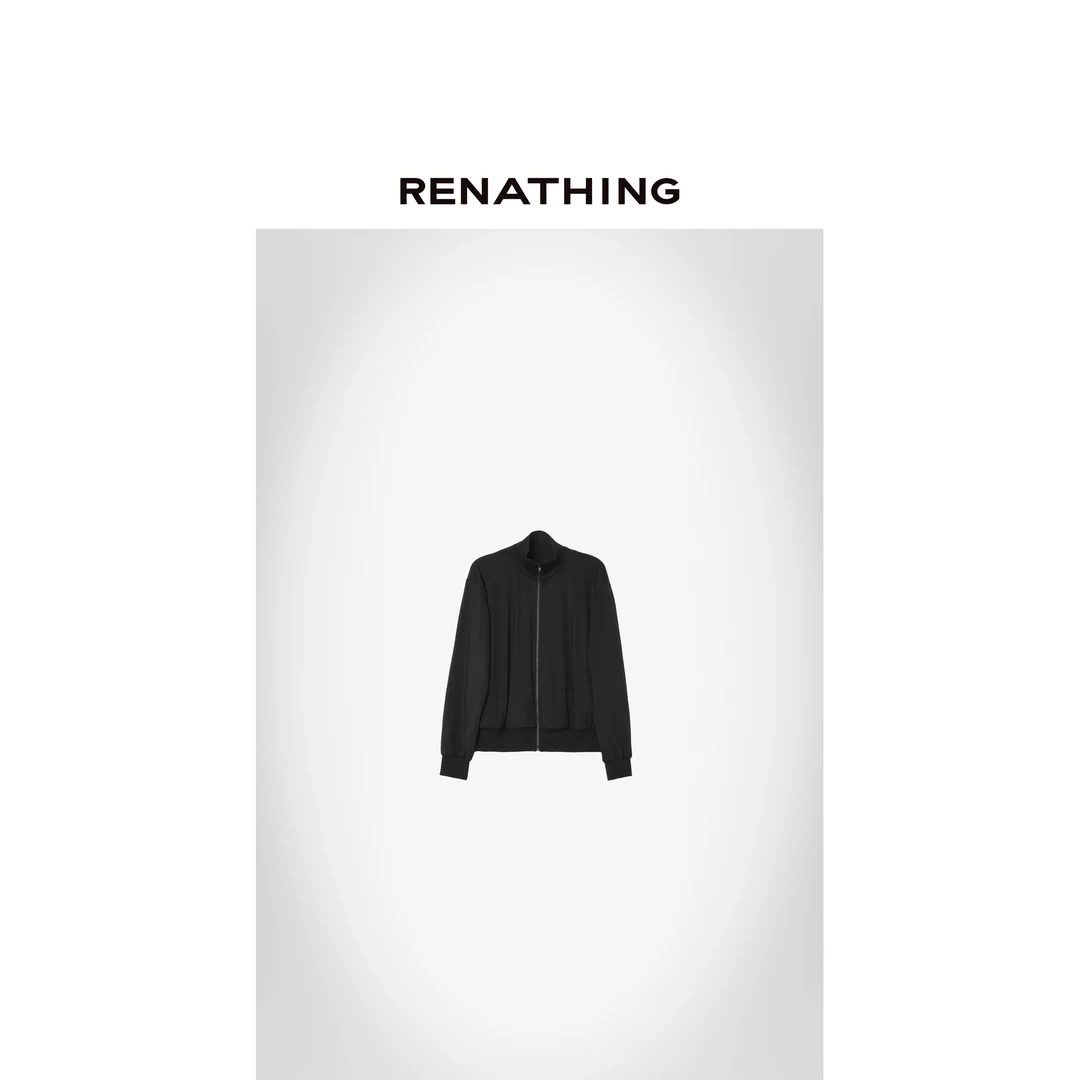 【RENATHING】弹力休闲夹克长裤套装