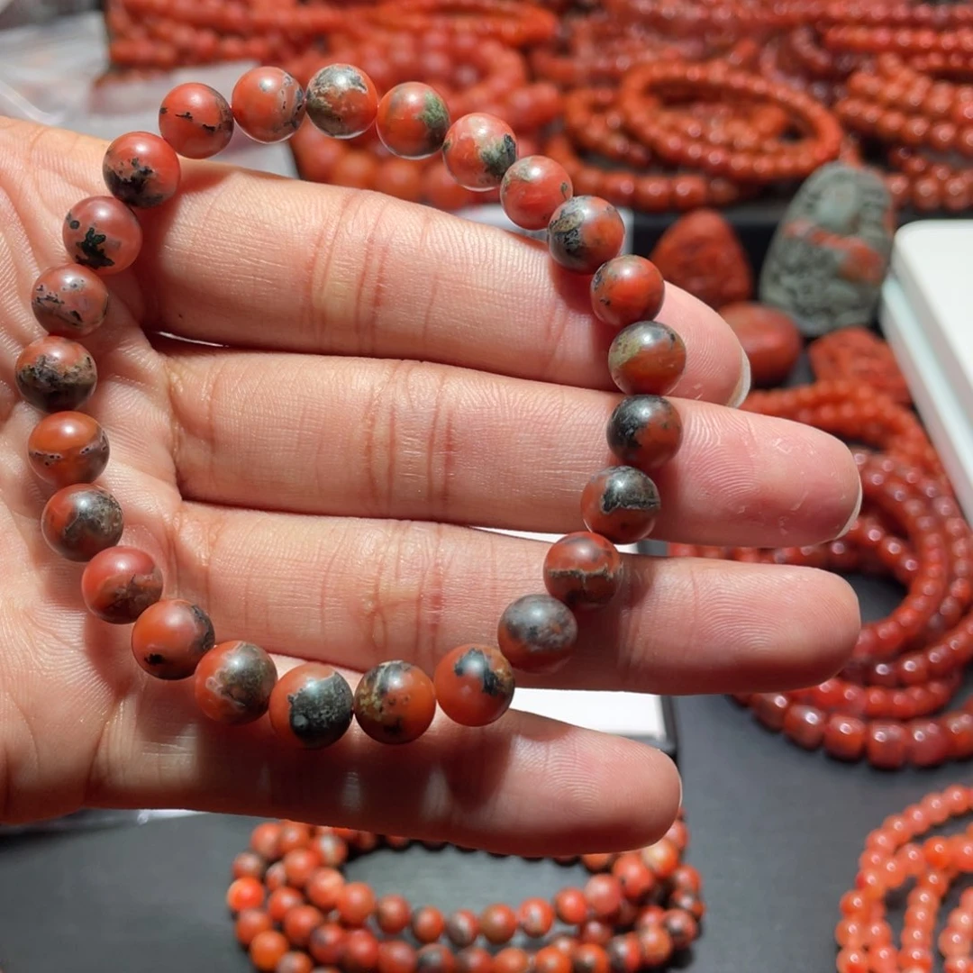 南红玛瑙手链未镶嵌