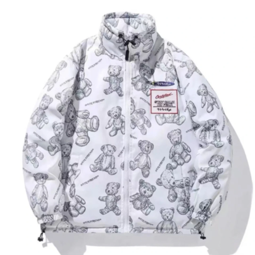 冬季爆款小熊印花外套  男女款
