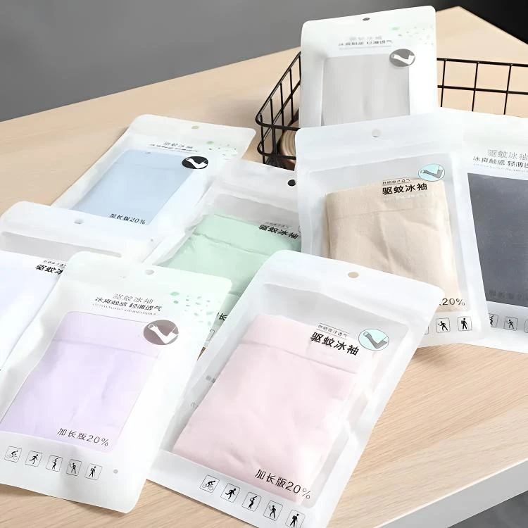 2025新款品质男女运动袖套夏季冰袖防晒袖套户外骑行纯色护袖加长