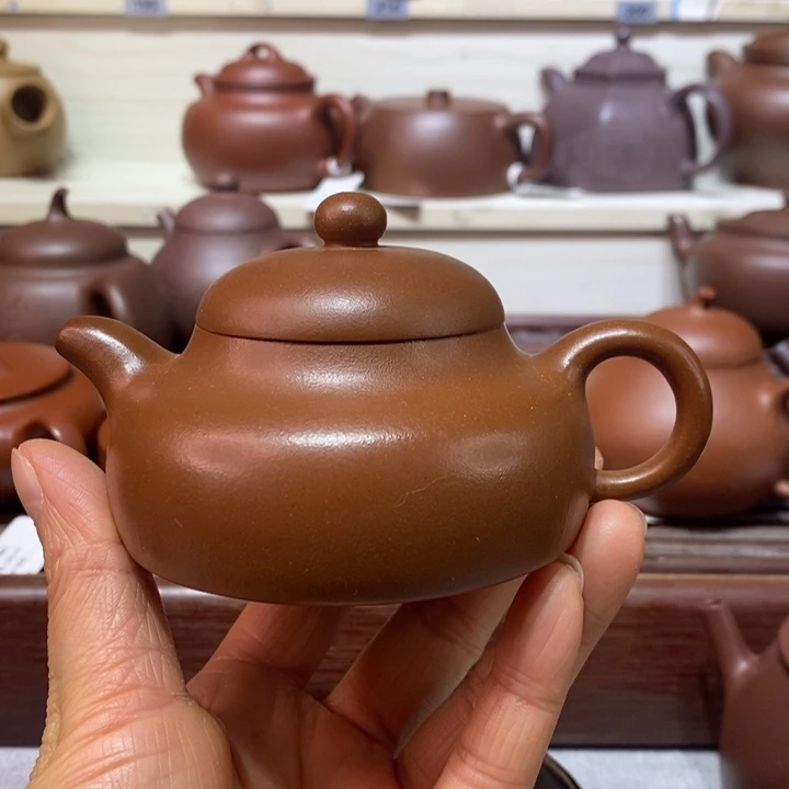 大***方茶壶紫砂微瑕处理一把
