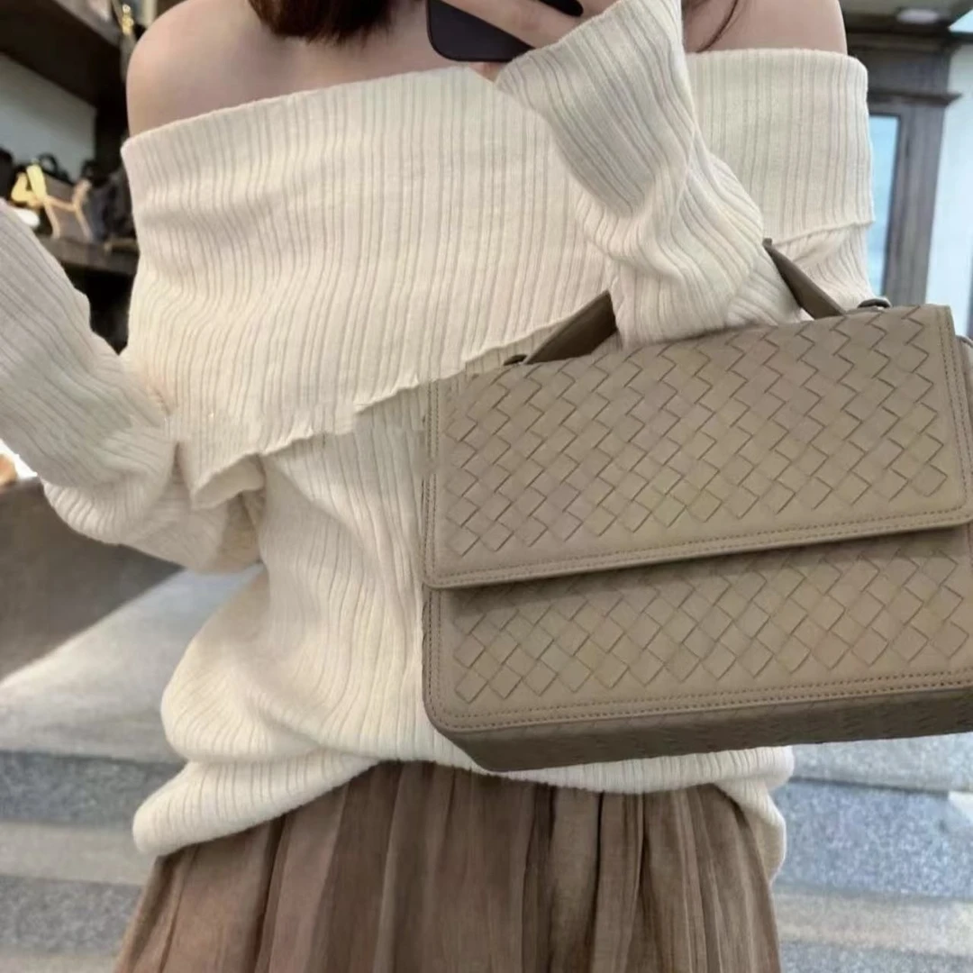 95新 BOTTEGA VENETA/葆蝶家 御古屋/37739/BV 编织邮差包