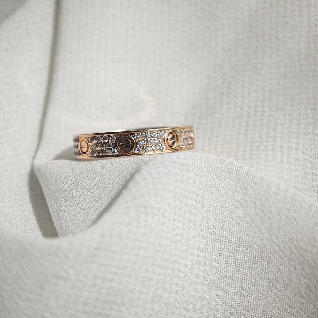 【CHERISH】18k  满天星戒指天然钻石（多样性发其一）