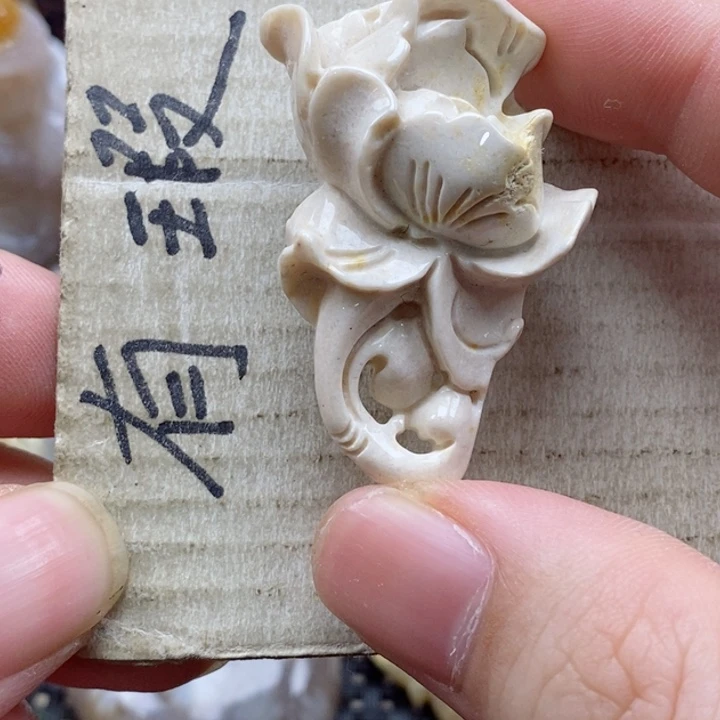 硅化珊瑚（珊瑚玉）颈饰未镶嵌