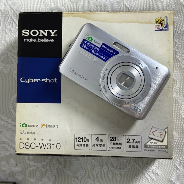 95新 Sony/索尼 w310原盒 1210w像素 4倍光变 屏贴膜（no退no换）