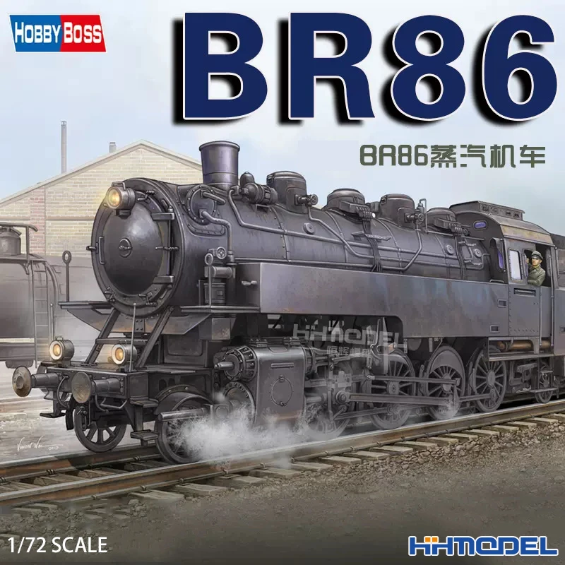 恒辉模型 hobbyboss 82914 1/72 蒸汽机车火车 拼装车辆模型