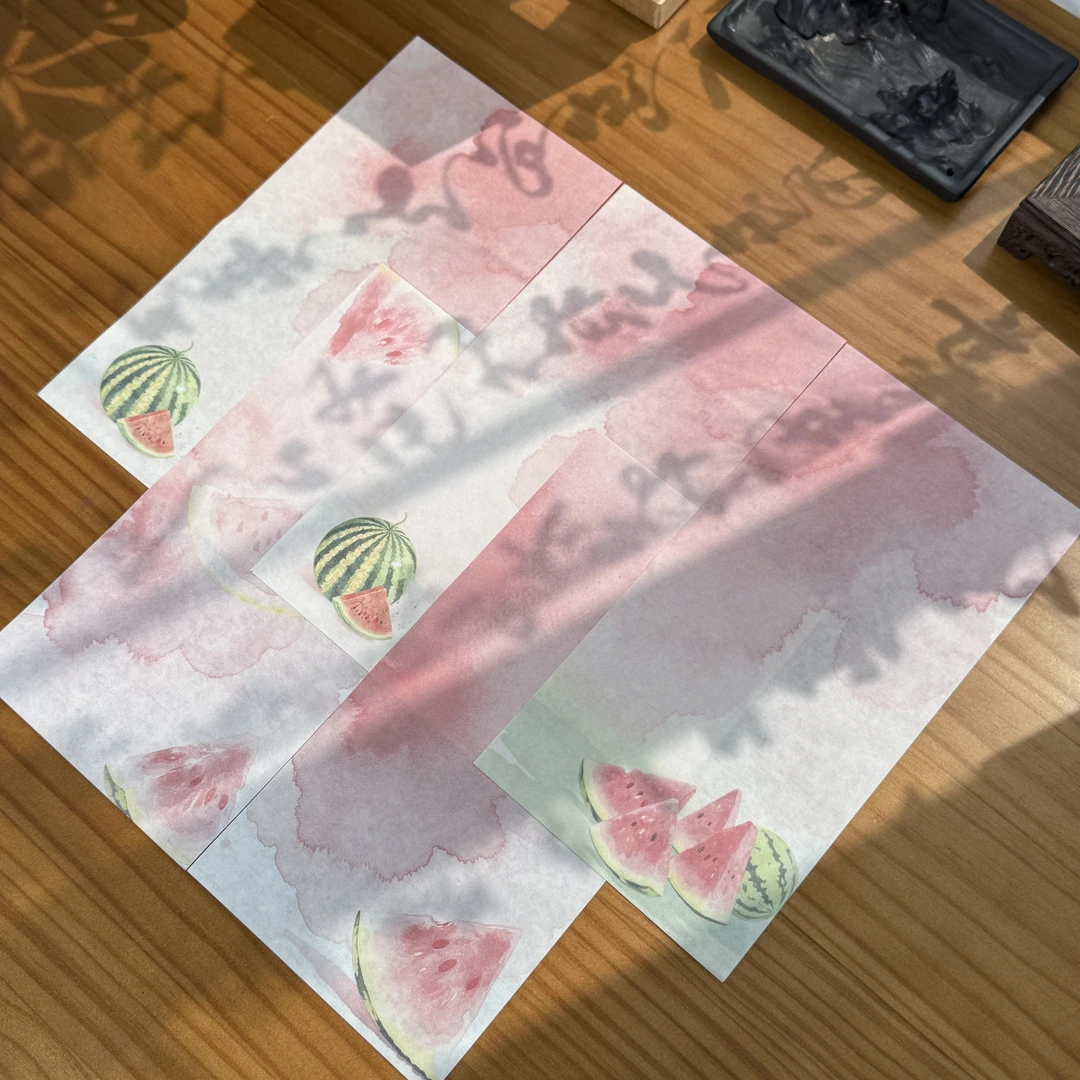 景阳阁景阳 西瓜款 14*27cm/10张 五款混装  直播间专用