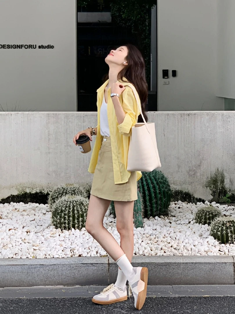 秋装女款2025年新款巨好看的穿搭ootd一整套上衣半身裙超火两件套