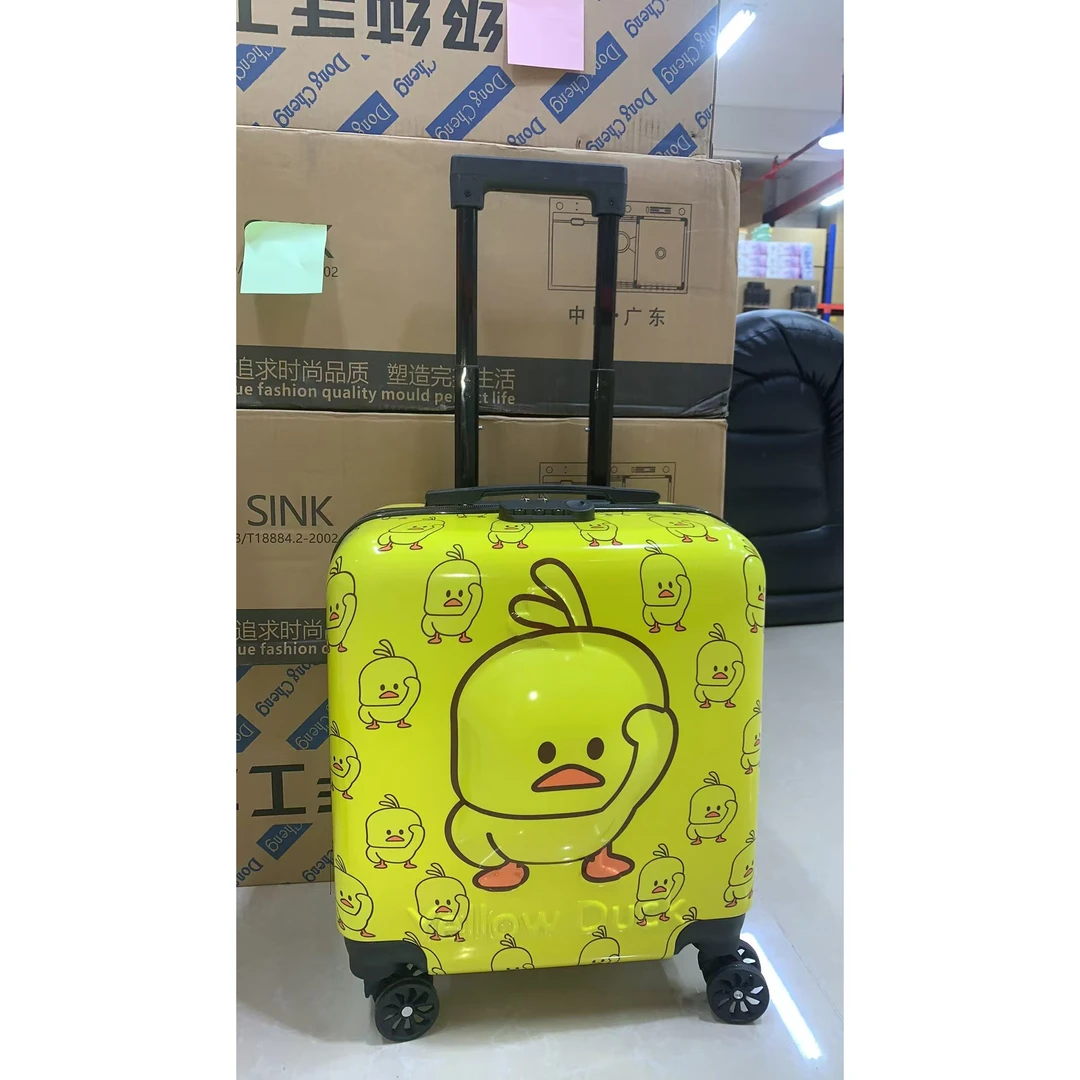 卡通儿童行李箱18寸男女孩学生万向轮旅行箱拉杆箱 JX