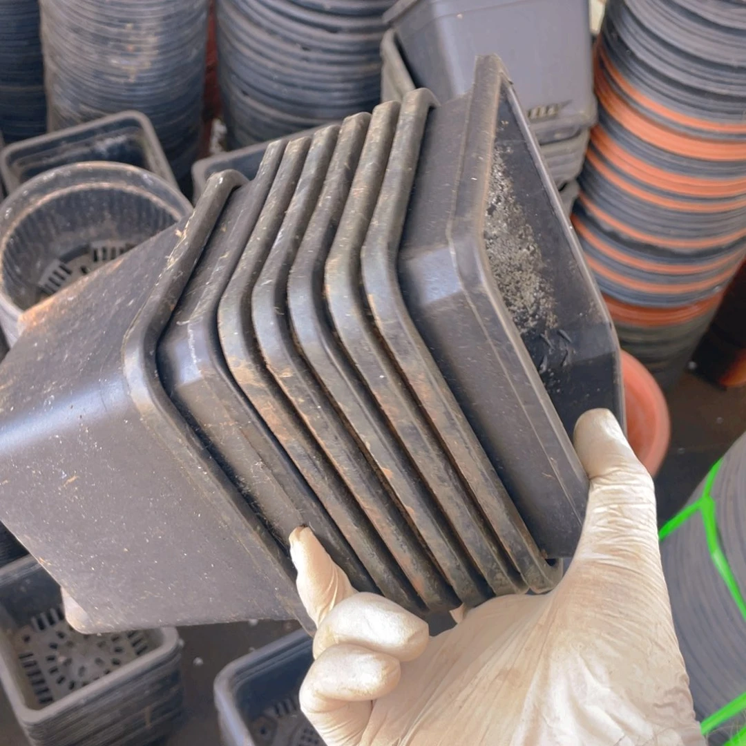 塑料旧14公分黑方盆加厚20个