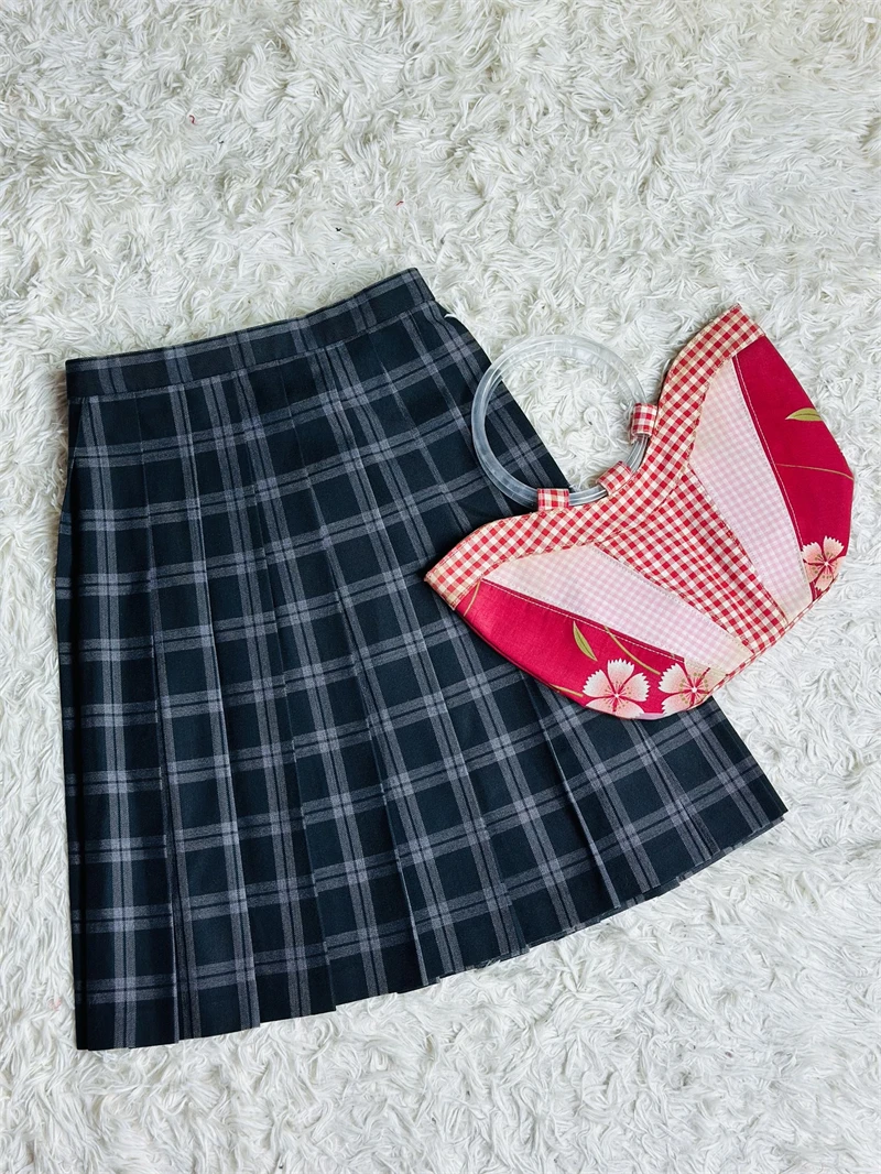 (38-48)vintage毛呢日式复古套装连衣裙