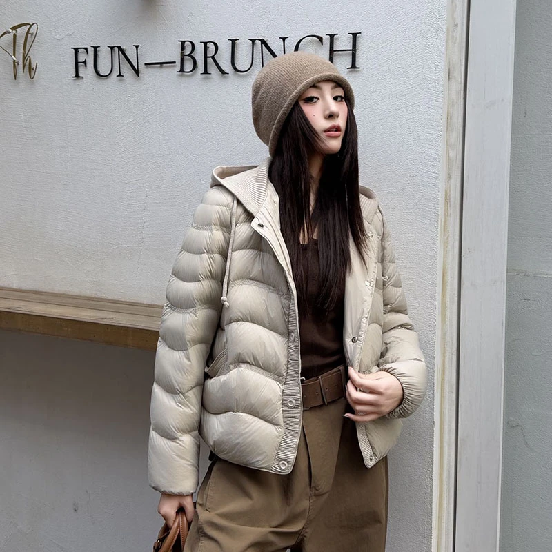 【香嘉怡新品】XJYEA9124女士上衣排骨羽绒服鸭绒保暖秋冬加厚短款