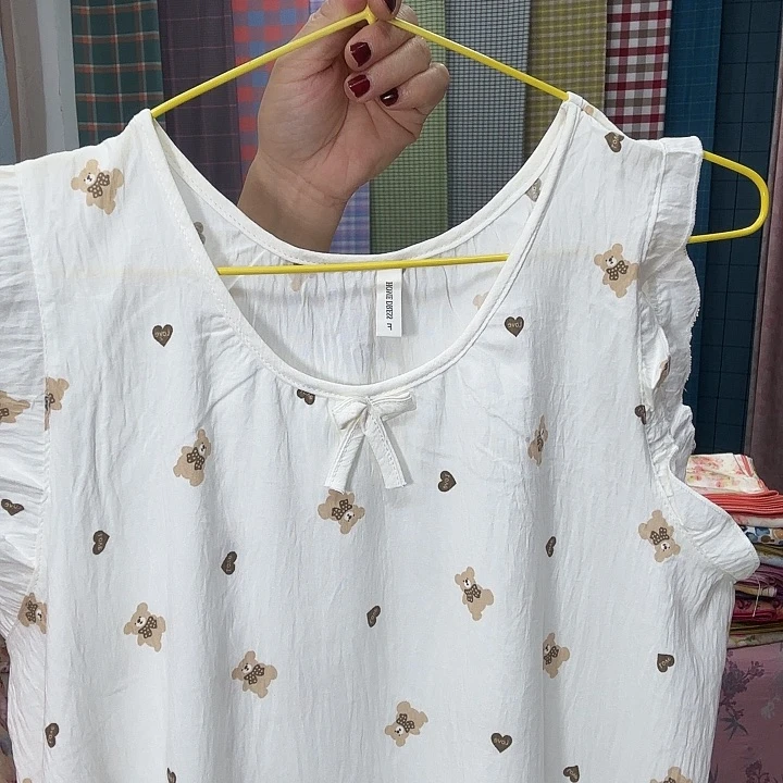 莫代尔纤维棉云朵棉睡裙