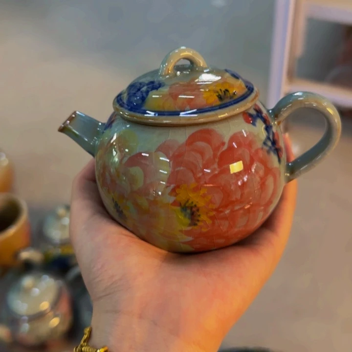 瓷片手工手绘细微不一样