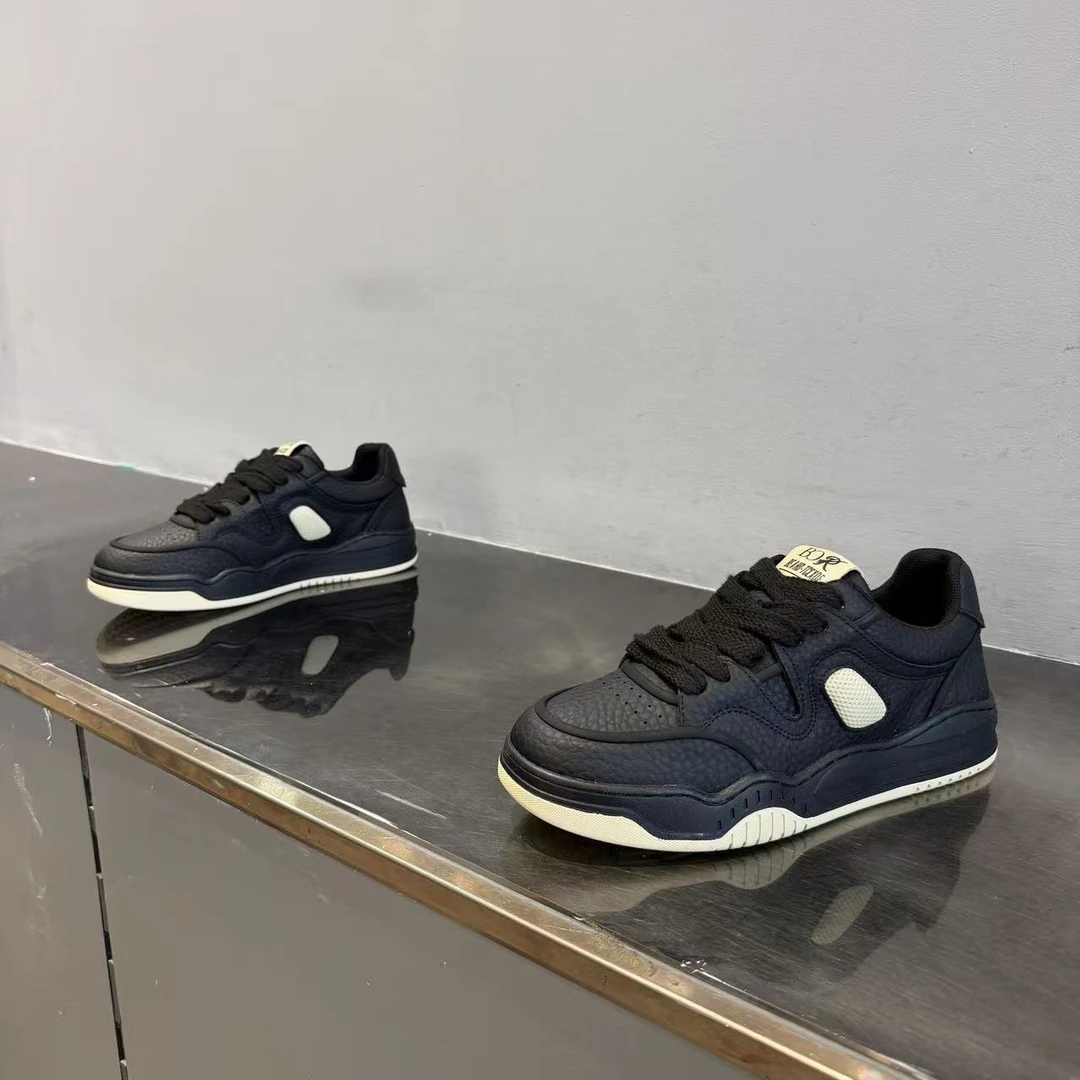 2025秋冬季新款休闲保暖男板鞋潮流高帮厚底增高皮面爆款加绒棉鞋