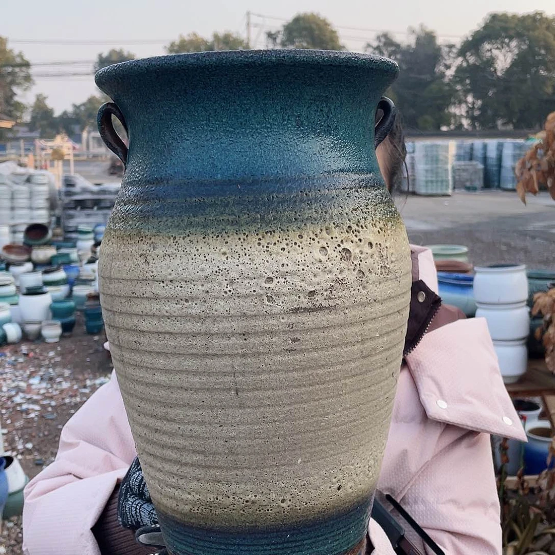 红陶王嫂花盆0216-828