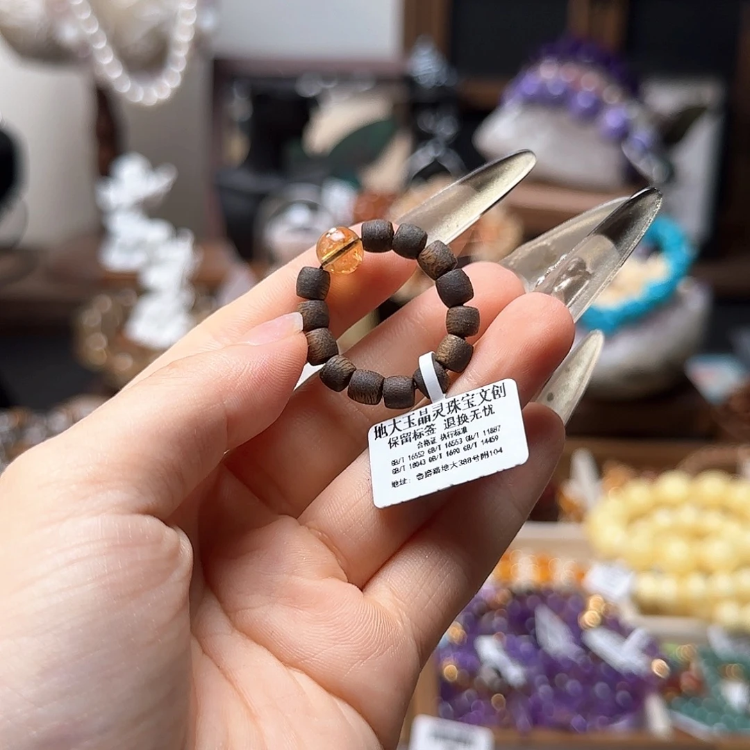 水晶戒指未镶嵌黄塔晶戒指