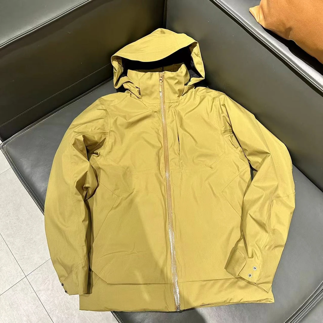 防泼水压胶外套（可隐藏帽子）DM24B779/18161