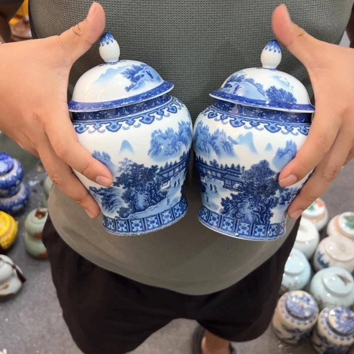 瑕疵福利品陶瓷茶叶罐介意勿拍