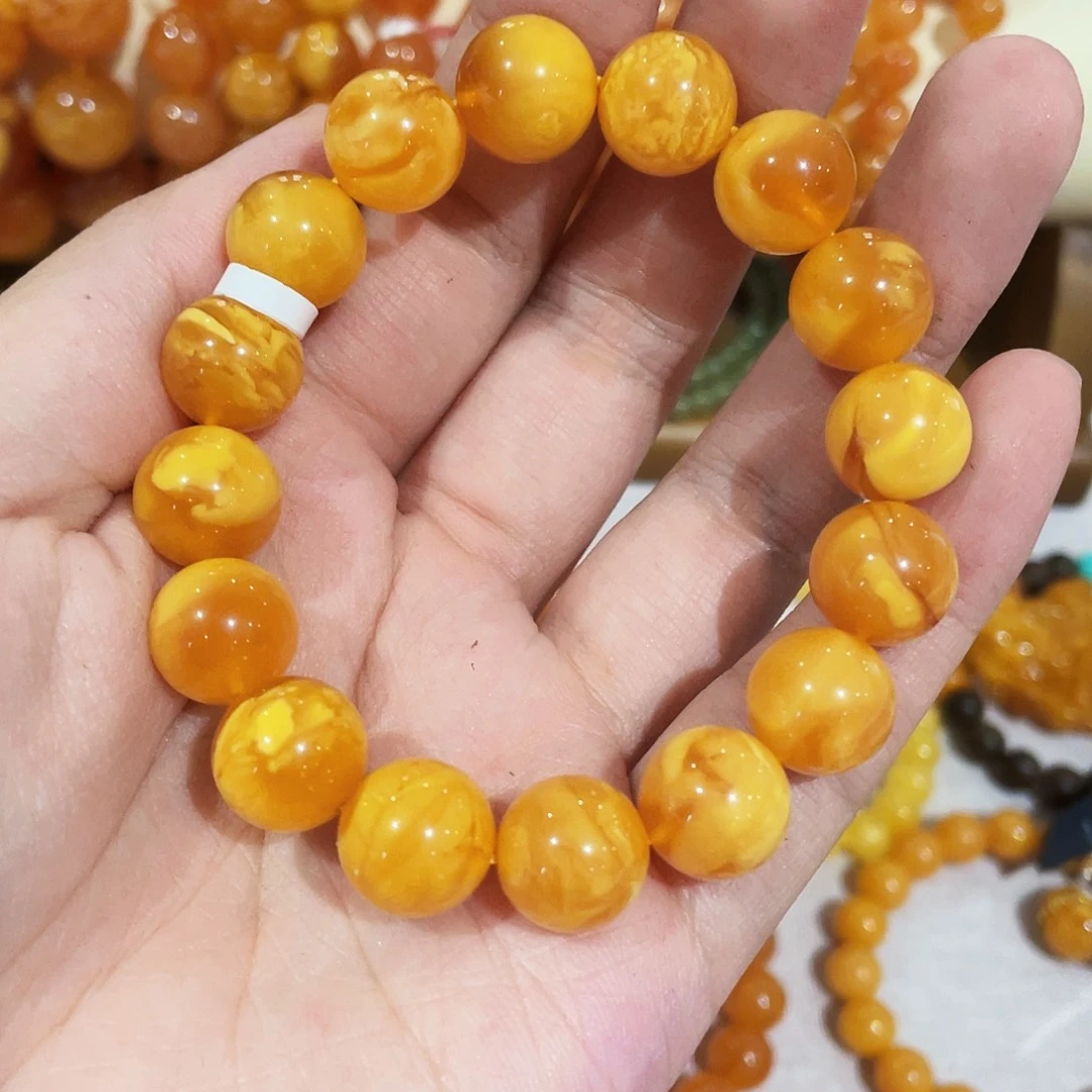 n***暖手链蜜蜡未镶嵌手串