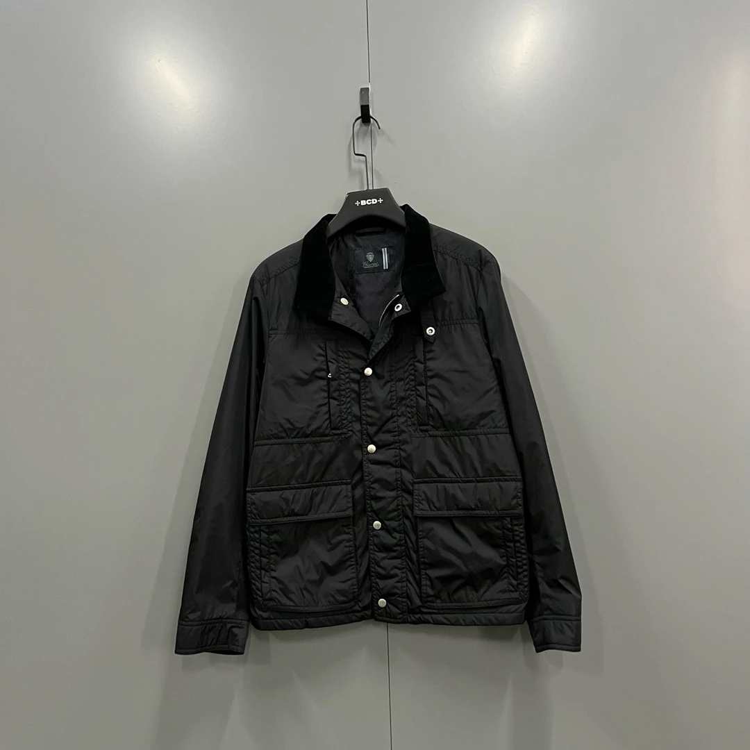95新 GUCCI/古驰 （bb）122 黑色暗纹满印GG夹克 48码/24000