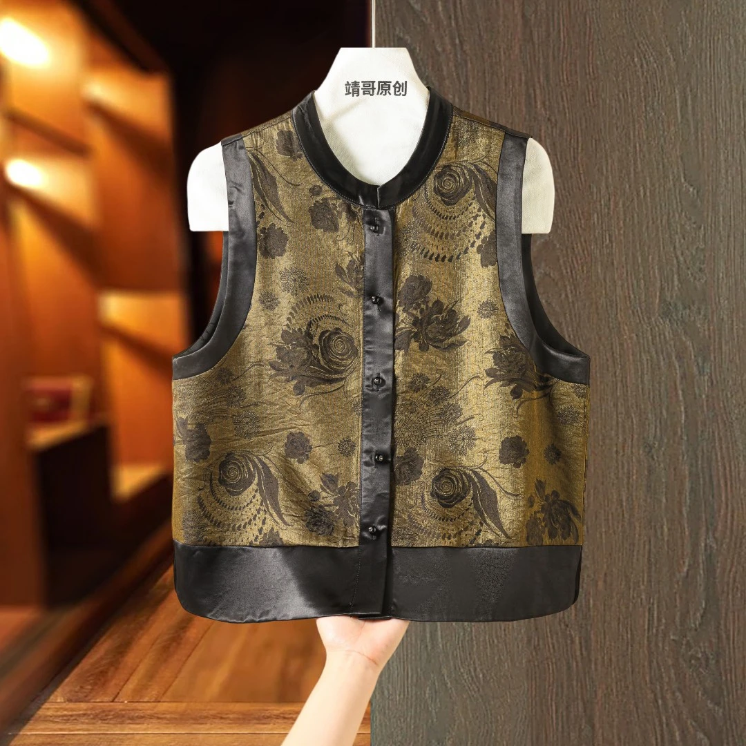 马夹透气薄款常规款针织常规原创设计4072