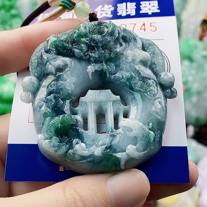 传***奇翡翠未镶嵌吊坠(不含链)