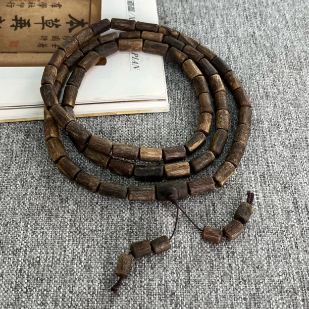 【毕业款沉水】E026沉香奇楠桶珠多圈多样性发货一条