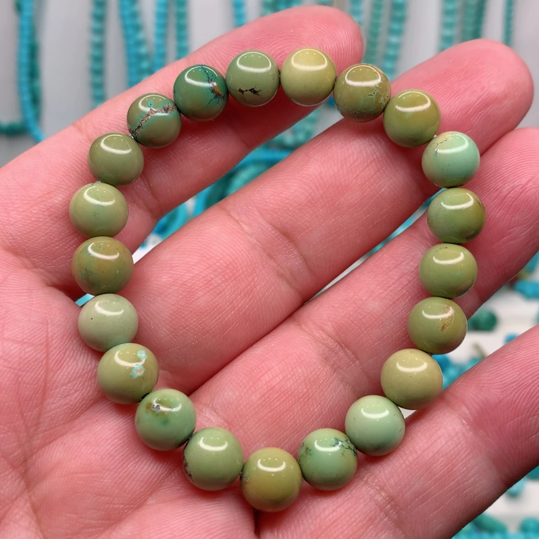 未镶嵌绿松石圆珠手串