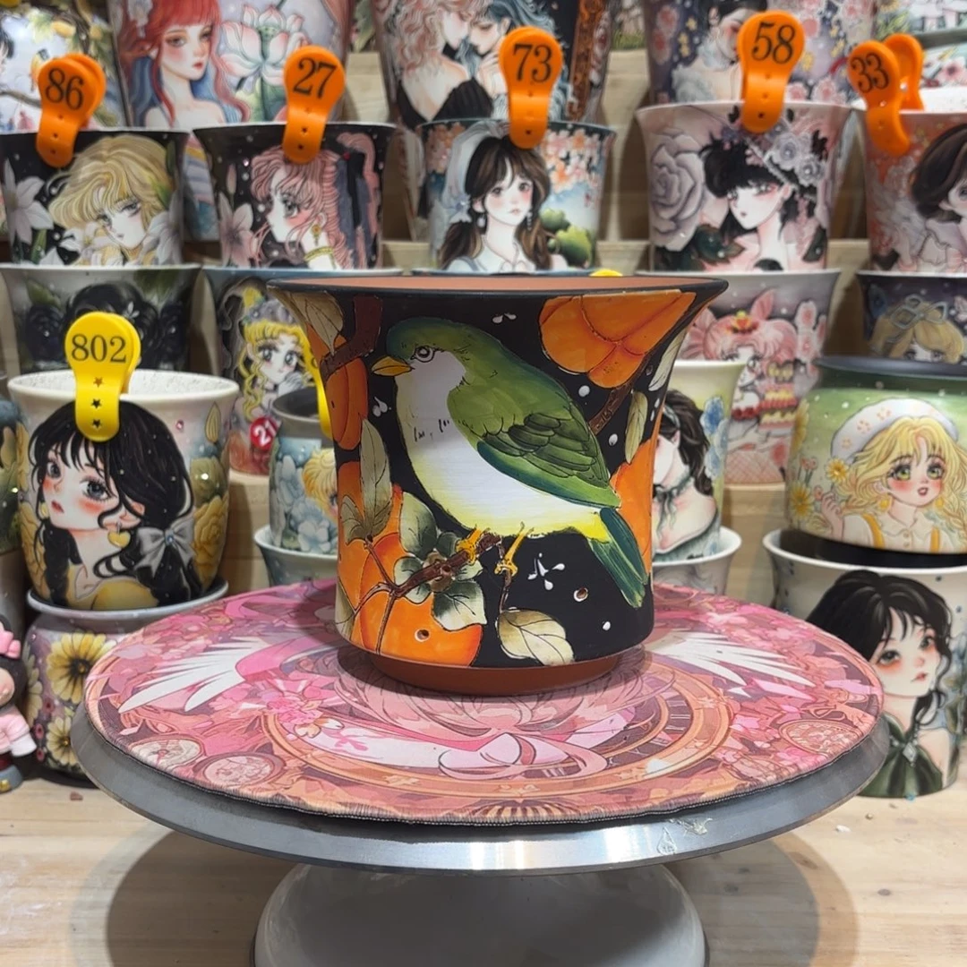 景德镇手绘花盆陶瓷16/14