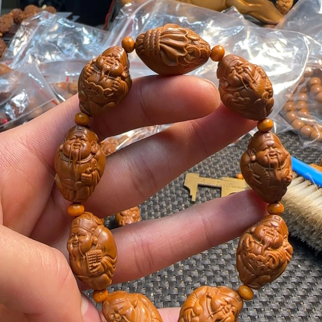 橄榄核手串/手链元甲财神