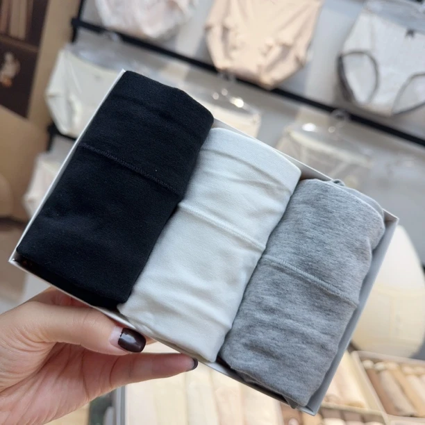 【3条装】平角裤 中腰纯棉抑菌柔软亲肤不卷边