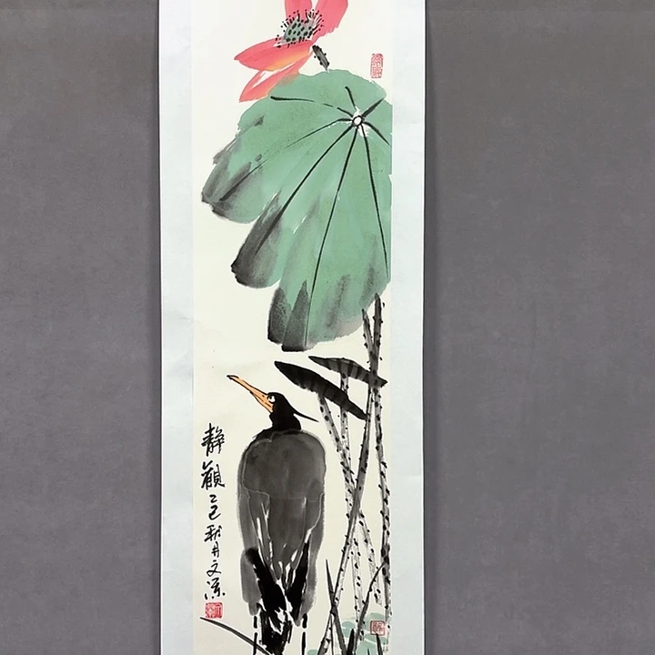 国画亲笔手绘放心去藏