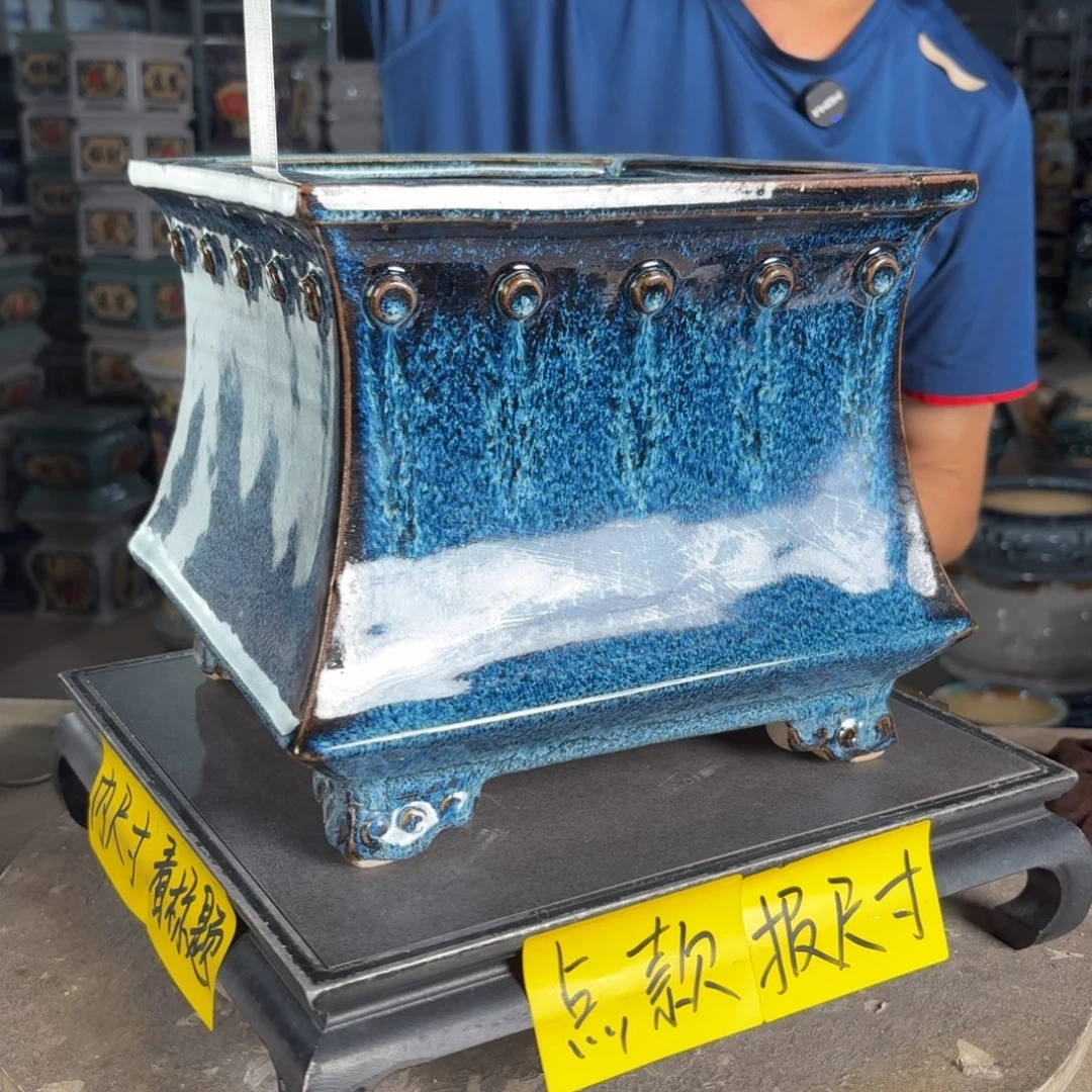 一风堂石湾花盆 内18*18编号106