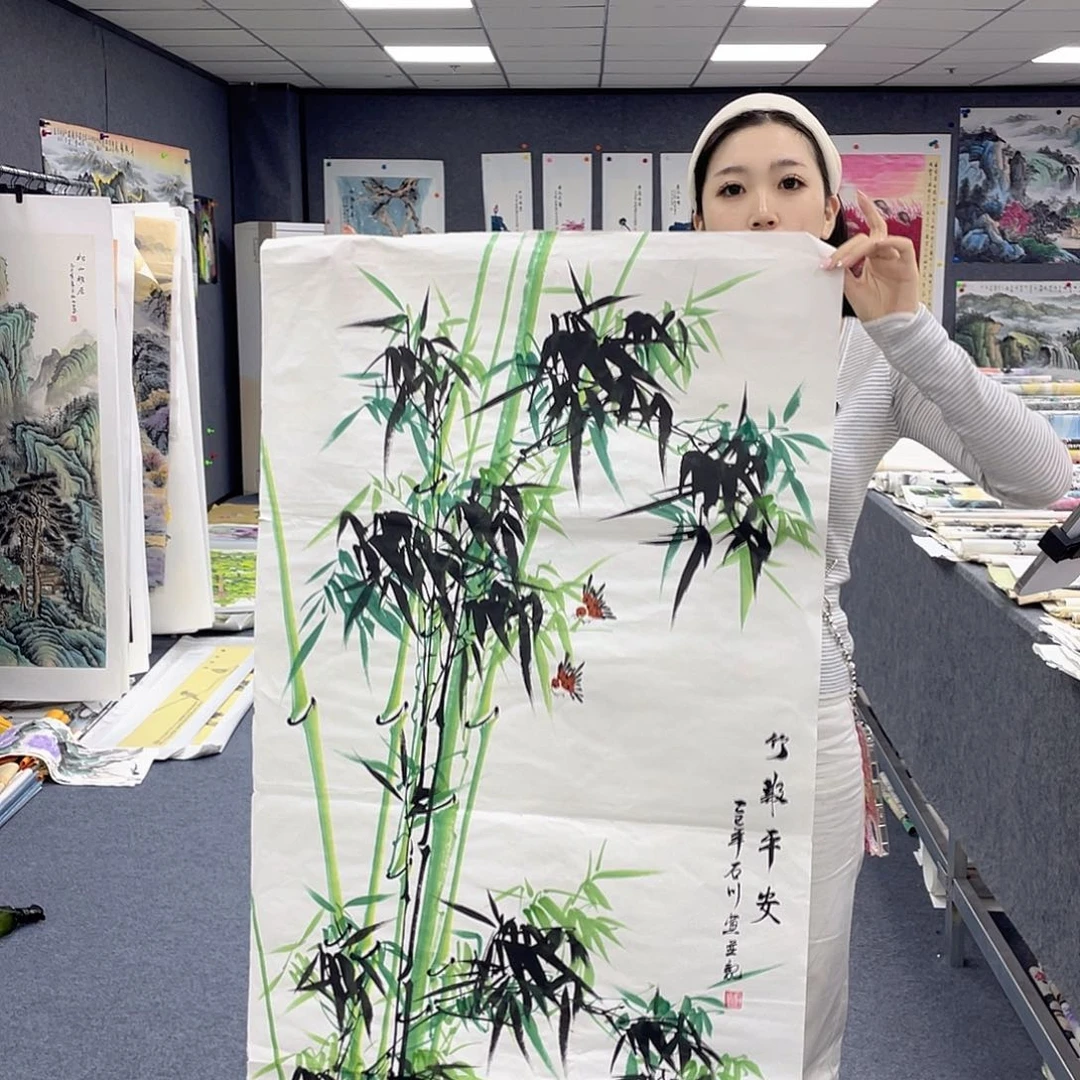 国画作品小姐姐放漏…