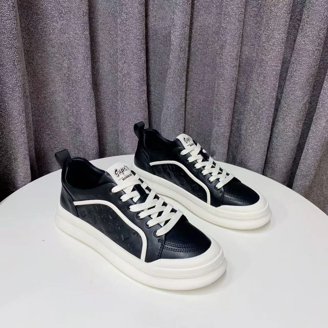 C3370 黑色 舒适平底时尚男士休闲鞋  板鞋