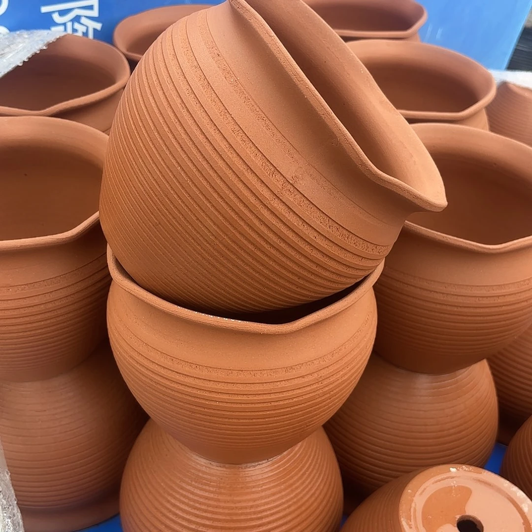 红陶两个口径20高度18