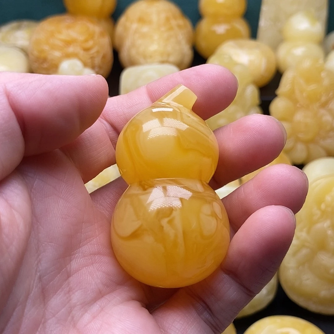 琥珀颈饰未镶嵌琥珀蜜蜡吊坠