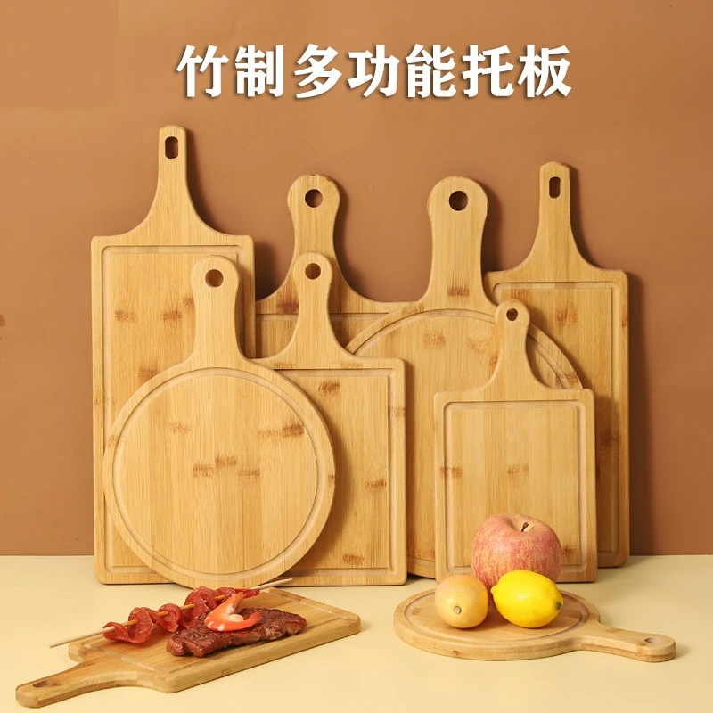 厂家实木竹家用披萨板水果案板菜板切菜板带水槽砧板双面案板